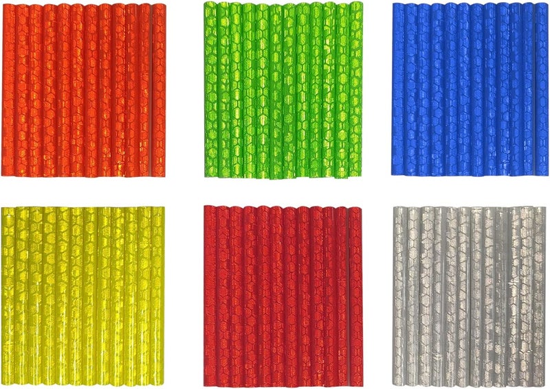 Shudyear 72 Pcs Bicycle Spoke Reflectors, Bike Reflectors for Night Riding 360°Visibility, Suitable for Bikes, Motorcycles, Safety warnings and DIY Decorations - Image 1